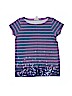 Crewcuts 100% Cotton Stripes Purple Short Sleeve T-Shirt Size 8 - photo 1