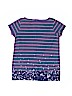 Crewcuts 100% Cotton Stripes Purple Short Sleeve T-Shirt Size 8 - photo 2