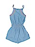 Guess 100% Cotton Solid Blue Romper Size 7/8 - photo 2