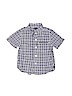 Baby Gap 100% Cotton Plaid Blue Short Sleeve Button-Down Shirt Size 2 - photo 1