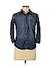 Juicy Couture Blue 3/4 Sleeve Button-Down Shirt Size P (petite) - photo 1