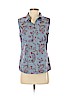 Talbots 100% Cotton Blue Sleeveless Blouse Size M (petite) - photo 1