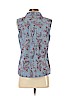 Talbots 100% Cotton Blue Sleeveless Blouse Size M (petite) - photo 2