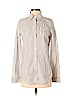 Elizabeth and James 100% Cotton Ivory Long Sleeve Button-Down Shirt Size S - photo 1