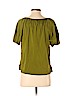 Ann Taylor 100% Cotton Green Short Sleeve Top Size XS (petite) - photo 2