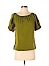 Ann Taylor 100% Cotton Green Short Sleeve Top Size XS (petite) - photo 1