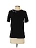 Ann Taylor LOFT 100% Cotton Black Short Sleeve Top Size S (petite) - photo 1