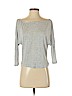 Express 100% Rayon Gray 3/4 Sleeve Top Size S (petite) - photo 1