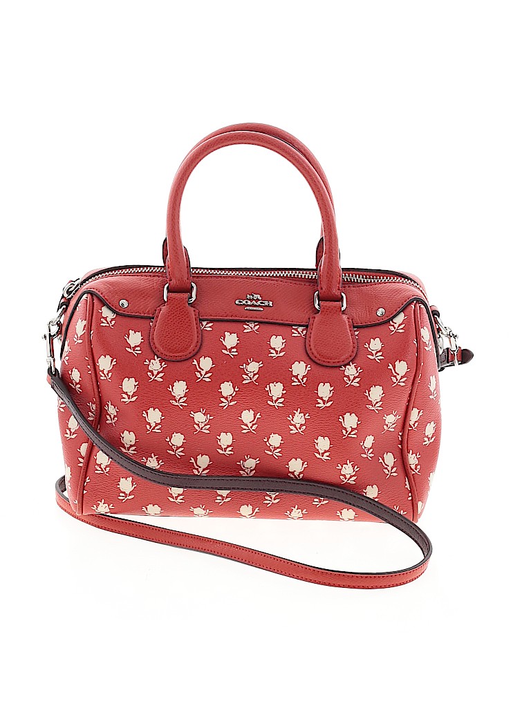 coach purse with red roses