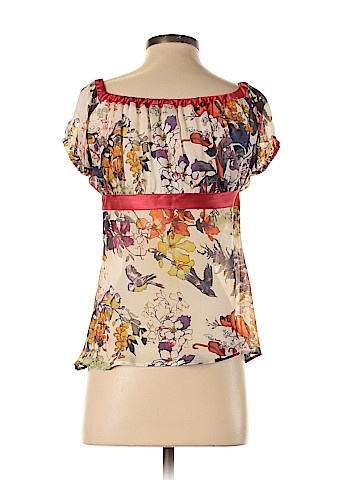 Roberto Cavalli Short Sleeve Silk Top (view 2)