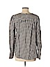 Loft design by... 100% Cotton Gray Long Sleeve Blouse Size M - photo 2