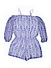 The Children's Place 100% Polyester Print Blue Romper Size 14 - photo 2