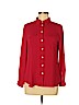 Ann Taylor LOFT 100% Polyester Red Long Sleeve Blouse Size M (petite) - photo 1