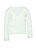 Justice Print White Pullover Sweater Size 8 - photo 2