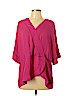 Worthington 100% Polyester Pink 3/4 Sleeve Blouse Size XL - photo 1