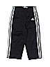 Adidas 100% Polyester Stripes Black Track Pants 12-18 MO / 18 MO - photo 1