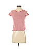 Essentials 100% Cotton Stripes Pink Short Sleeve T-Shirt Size L (youth) - photo 1
