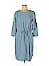 Lauren by Ralph Lauren 100% Lyocell Blue Casual Dress Size 8 - photo 1