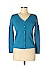 Joseph A. Blue Cardigan Size M (petite) - photo 1