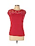 DressBarn Red Short Sleeve Top Size L (petite) - photo 1