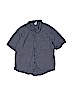 Gap 100% Cotton Plaid Blue Short Sleeve Button-Down Shirt Size 7 - 8 - photo 1