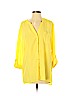 Anne Klein 100% Polyester Yellow 3/4 Sleeve Blouse Size L - photo 1