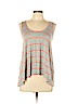 Lush 100% Rayon Gray Sleeveless Top Size L - photo 1