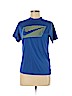 Nike 100% Polyester Blue Active T-Shirt Size L - photo 1