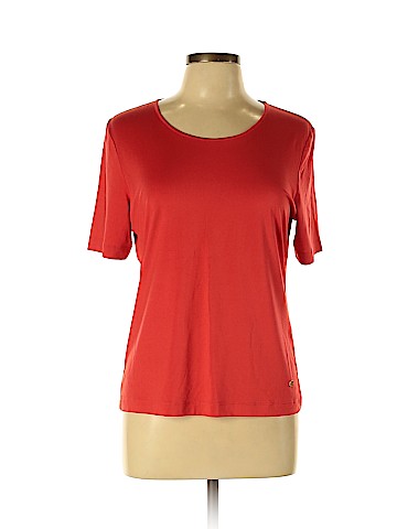 RENA LANGE Short Sleeve Silk Top (view 1)