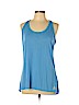 Adidas 100% Polyester Blue Active Tank Size L - photo 1