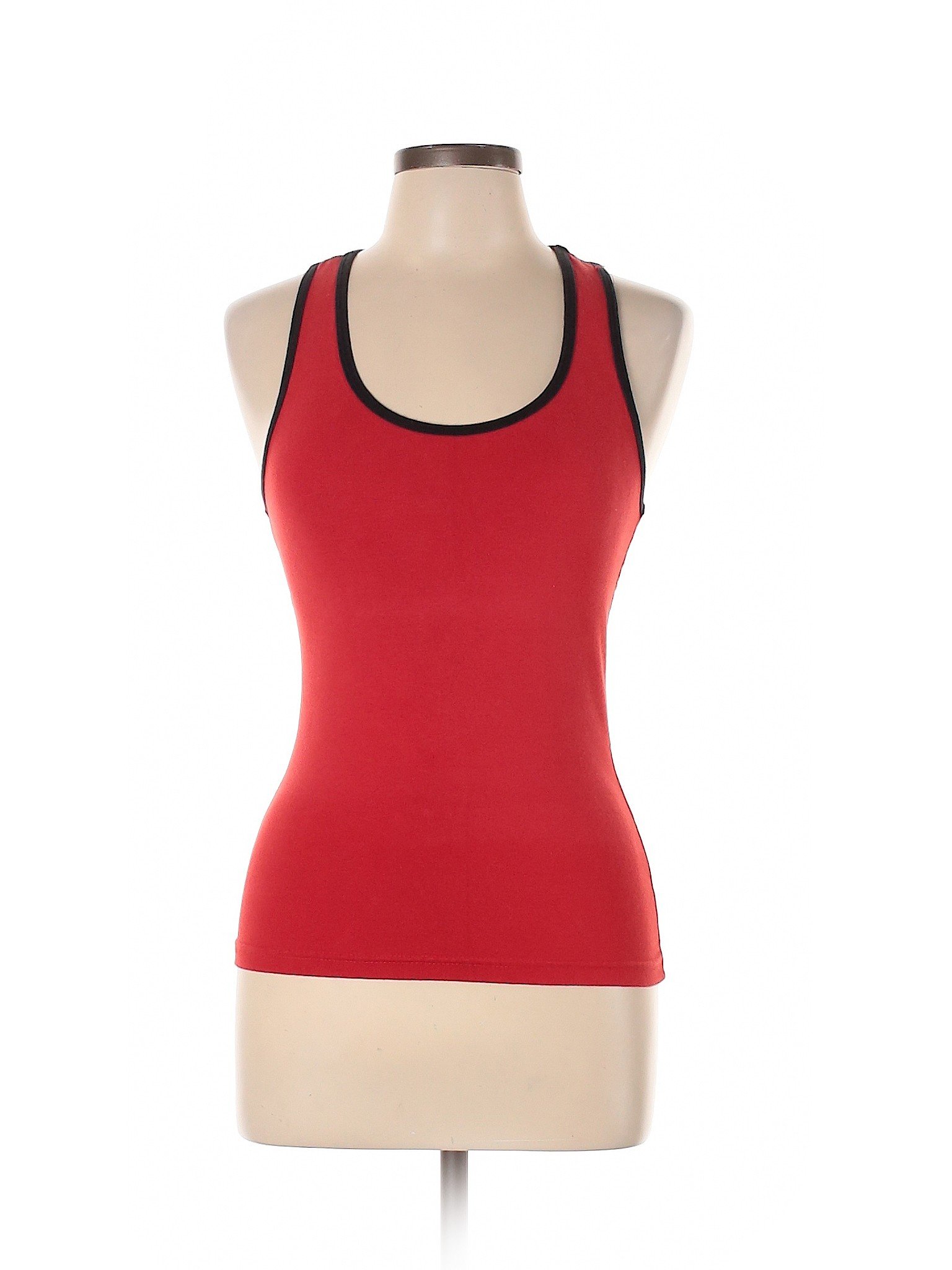 solid red tank top