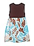 Lipstik Girls Print Brown Dress Size S (kids) - photo 2