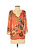 Love 21 100% Polyester Orange 3/4 Sleeve Blouse Size S (petite) - photo 1