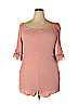 Ambiance Apparel 100% Rayon Pink Romper Size 2X - photo 1