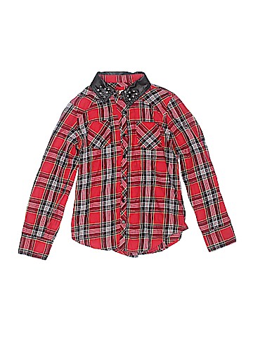 Justice Long Sleeve Button-Down Shirt (view 1)