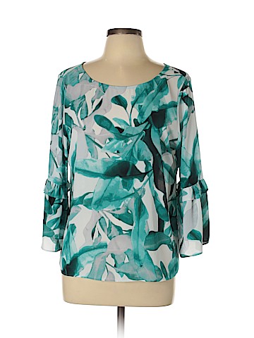 White House Black Market 3/4 Sleeve Blouse (view 1)