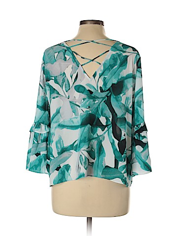 White House Black Market 3/4 Sleeve Blouse (view 2)