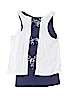 Justice 100% Cotton White Sleeveless T-Shirt Size 12 - photo 2
