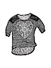 Assorted Brands 100% Cotton Hearts Lace Black 3/4 Sleeve Top Size S (kids) - photo 1