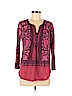 Lucky Brand Purple 3/4 Sleeve Top Size M - photo 1