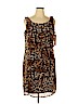Voir Voir 100% Polyester Brown Casual Dress Size 14 - photo 1