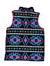 Chaps 100% Polyester Print Blue Vest Size 16 - photo 2
