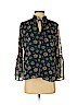 Ann Taylor LOFT 100% Polyester Blue Long Sleeve Blouse Size XS (petite) - photo 1