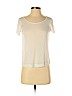 Theory 100% Tencel White Short Sleeve T-Shirt Size 2 - photo 1
