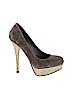 Steve Madden 100% Leather Gray Heels Size 6 1/2 - photo 1
