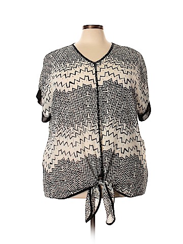 Cj Banks Short Sleeve Blouse (view 1)