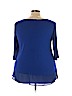 Ellen Tracy Blue 3/4 Sleeve Top Size 2X - photo 2
