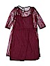 Eyeshadow 100% Polyester Solid Burgundy Dress Size 12 - photo 1