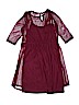 Eyeshadow 100% Polyester Solid Burgundy Dress Size 12 - photo 2