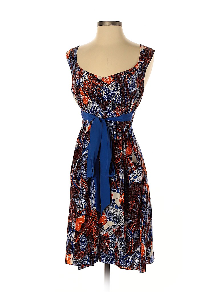 Maeve Floral Blue Casual Dress Size 2 - 82% off | thredUP